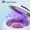 2025 Ultrasonic Retainer Cleaner Machine 45kHz Retainer Cleaner for Night Guards, Mouth Guards, Dentures 24W Dental Ultrasonic Cleaner with 4 Modes, 200ML Great Gift for Braces Users view 4