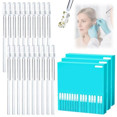 Earwax Removal Adhesive Swabs, Reusable Sticky Ear Swabs with Soft Flexible Tip, Washable Ear Cleaning Sticks with Dust Cover Packaging, Ear Cleaning Tool for Adults & Kid (Small-72Pcs)