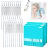 Earwax Removal Adhesive Swabs, Reusable Sticky Ear Swabs with Soft Flexible Tip, Washable Ear Cleaning Sticks with Dust Cover Packaging, Ear Cleaning Tool for Adults & Kid (Small-72Pcs) view 1