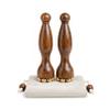BIRZOO Scarab Acupressure Tool Set for Face & Eyes, Wooden Facial Massage Tool with Copper Beads, Eye Massager Tool for Puffiness, Face Massage Tools for Relaxation, 2PCS view 1