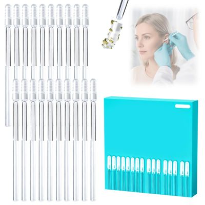 Earwax Removal Adhesive Swabs, Reusable Sticky Ear Swabs with Soft Flexible Tip, Washable Ear Cleaning Sticks with Dust Cover Packaging, Ear Cleaning Tool for Adults & Kid (Small-24Pcs)