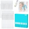 Earwax Removal Adhesive Swabs, Reusable Sticky Ear Swabs with Soft Flexible Tip, Washable Ear Cleaning Sticks with Dust Cover Packaging, Ear Cleaning Tool for Adults & Kid (Small-24Pcs) view 1