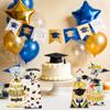 100 Pcs Graduation Cellophane Treat Bags - 5" x 11" Congrats Grad Plastic Goodie Bags with 110 Gold Twist Ties for Cookies, Snacks, Party Favors & Gift Packaging, Thick Plastic Candy Bag for Kids view 3