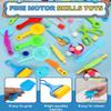 26 Pieces Sensory Bin Filler, Fine Motor Skills Handy Toys Set with Scoops, Tweezers, Silicone Tong, Scissors Clip, Beach Shovels, Sorting Cups, Dough Play Tools, Sensory Table Accessories Tool view 2