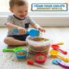 26 Pieces Sensory Bin Filler, Fine Motor Skills Handy Toys Set with Scoops, Tweezers, Silicone Tong, Scissors Clip, Beach Shovels, Sorting Cups, Dough Play Tools, Sensory Table Accessories Tool view 3