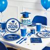 LINHAXM 2026 Graduation Plates and Napkins, Blue and White Graduation Decorations Class of 2026, Disposable Plates, Napkins and Forks Party Supplies for Congrats Grad Party Decorations, Serves 50 view 3