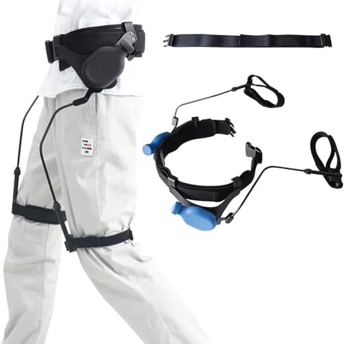 Exoskeleton Leg Support for Power Walking - Joint Pressure Relief & 50% Lift Boost for Elderly & Disabled - Climbing Assist, Blue Walking Aid