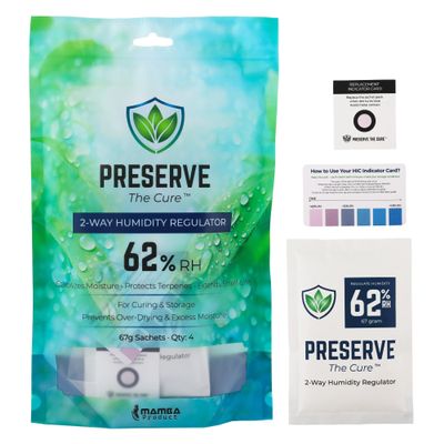 Preserve The Cure 67g Humidity Control Packs for Storage Containers, 62% RH