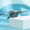 BEVUPAAERE Photochromic Eyeglasses Lightweight Sunglasses Frameless Men Reading Glasses +1.0 +1.5 +2.0 +2.5 +3.0 +3.5(+3.50) view 3