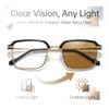 Ultra Light Anti Blue Presbyopic Glasses, Titanium Frame HD Reading Glasses with Spring Hinge, for Men Women (Silver,400 (Over 75 Years Old)) view 3