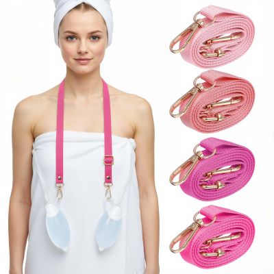 QFGasre 4pcs Shower Lanyard for Mastectomy Drain Holder Mastectomy Recovery Supplies Adjustable Abdominal Debridement JP Drainage Bulbs Breast Cancer Tummy Tuck Patients Surgical Drain Holder
