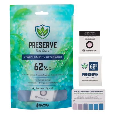 Preserve The Cure 4g Humidity Control Packs for Storage Containers, 62% RH