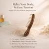 BIRZOO Copper Gua Sha Tool & Scalp Massager Comb Set for Body, Neck & Scalp - Premium Sandalwood Comb Set - Wellness Gift for Women view 3