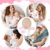 Azefnuhk Pink Bow Birth Announcement Sign, Wooden Hello World Newborn Sign, Welcome Baby Name Plaques for Hospital Birth Announcement Photo Props view 3