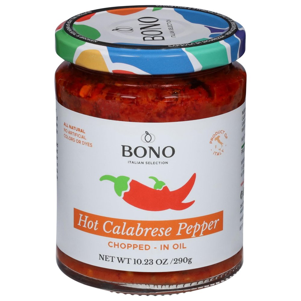 Bono, Calabrese Peppers Chopped, 10.23 Ounce