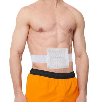 1 PCS Feeding Tube Belt, Peg Tube Holder Belt for Men and Women, Hidden and Comfortable G Tube Accessories Belt, G Tube Covers with Elastic Straps, Comfort Concealment Belt(White)(M)