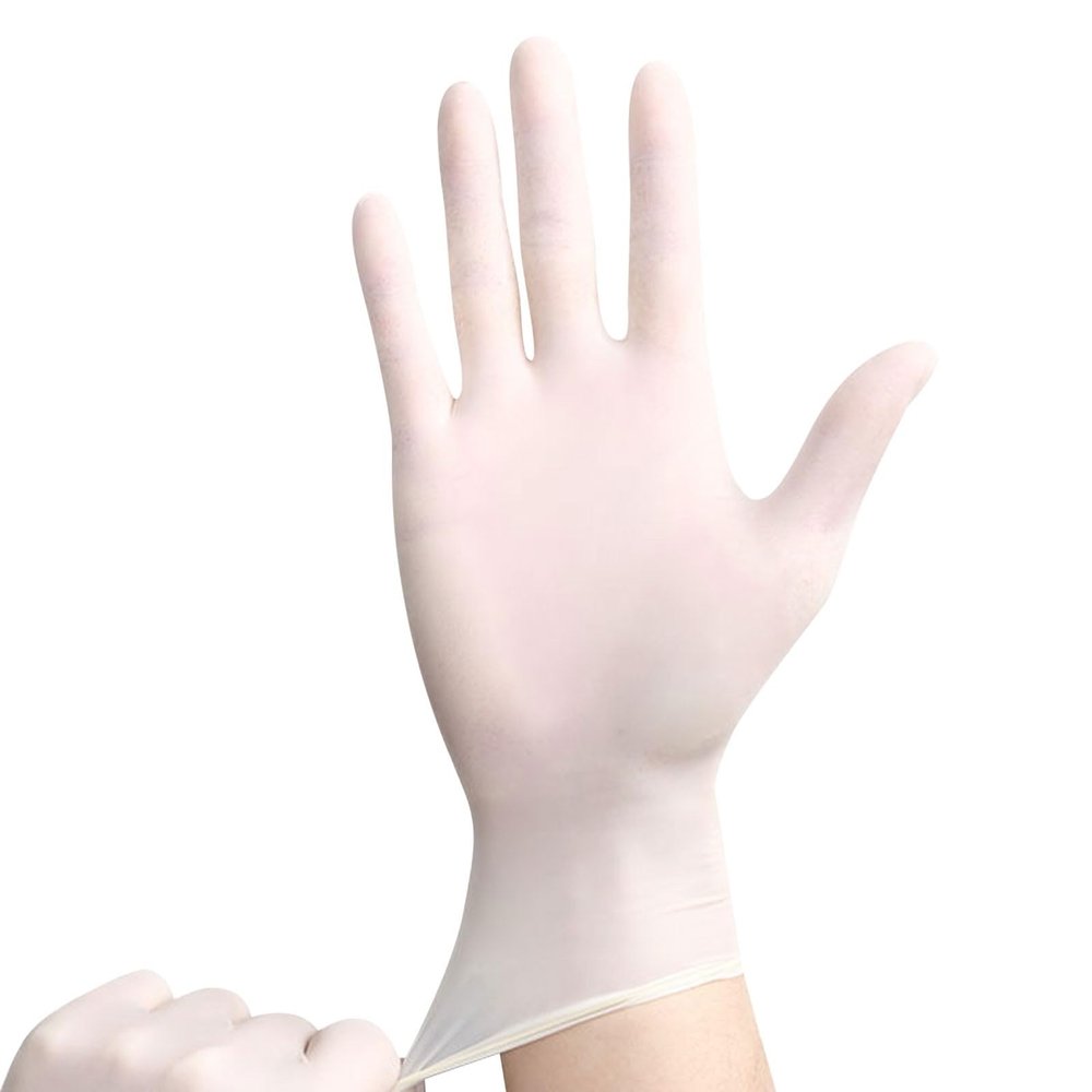 KELINFONG Nitrile Gloves Large, 100 Count Latex Free Rubber Food Safe Powder Free Disposable Gloves for Food,Cooking,Cleaning