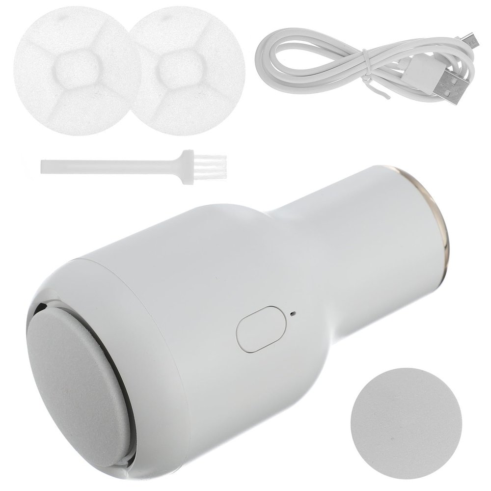 VICASKY Electric USB Foot Callus Remover Pedicure Kit with Rechargeable White Device Professional Dead Skin Remover for Feet Care and Callus Treatment at Home