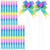 MAGICLULU 200pcs Gradient Rainbow Pull Bows Box Pull Bows for Wedding Party Car Decoration DIY Wrapping Ribbon Small for Holiday Presents view 1