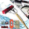 GHHDPXM Water Fed Telescopic Window Cleaning Pole Kit 32.8ft (10m) Hose Fed with Extendable Brush for Solar Panels Conservatories Trucks Boats and Cars view 1