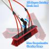 GHHDPXM Water Fed Telescopic Window Cleaning Pole Kit 32.8ft (10m) Hose Fed with Extendable Brush for Solar Panels Conservatories Trucks Boats and Cars view 4
