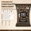 Zany Bites Chocolate Double Dip Puffed Rice Snacks, Seed Oil Free, Gluten Free, Nut Free, Non-GMO, Vegan, Guilt Free Chocolate Snack, 35 Calories, 1.75 oz Bags (Pack of 5) view 2