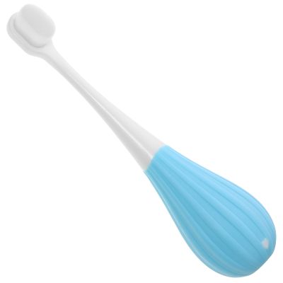 Angoily Gentle Bristles Toothbrush for Ages 2-5, 1pcs Ergonomic Blue Manual Toothbrush with Ultra Fine Bristles, Dental Care for Sensitive Gums