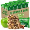 Cooper Street Granola Bakes Apple Cinnamon - 2oz Big Oatmeal Granola Bars - Good Source of Fiber & Whole Grains - Soft Baked Breakfast Oat & Seeds Bars - Nut & Dairy Free, School Safe - 10 Pack view 1