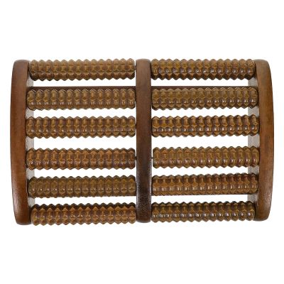 DOITOOL Wooden Foot Massage Roller Acupoint Therapy Muscle Relaxation Ergonomic Manual Foot Massager Roller Leg Massage at Home