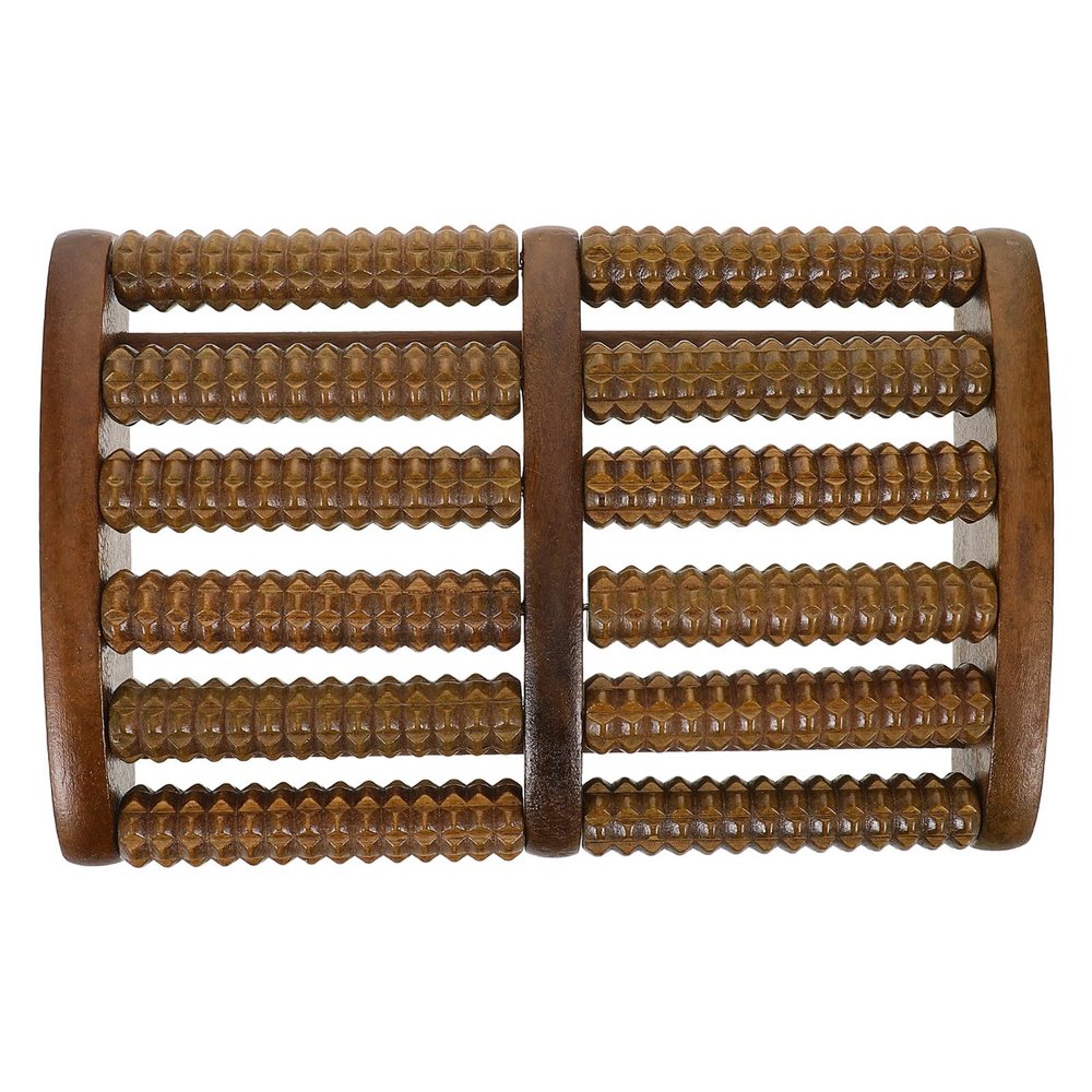DOITOOL Wooden Foot Massage Roller Acupoint Therapy Muscle Relaxation Ergonomic Manual Foot Massager Roller Leg Massage at Home