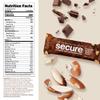 ANDREW LESSMAN Secure Bars 40g - Chocolate Brownie Almond Crunch - High Protein & Fiber Snack - 12 Bars - Non-GMO, Gluten-Free, No Artificial Flavors, Vegan, Low Calorie Meal Replacement view 2