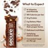 ANDREW LESSMAN Secure Bars 40g - Chocolate Brownie Almond Crunch - High Protein & Fiber Snack - 12 Bars - Non-GMO, Gluten-Free, No Artificial Flavors, Vegan, Low Calorie Meal Replacement view 4
