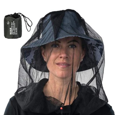Fly Net for Head,Breathable Fine Holes Over Hat Large & Long - Men Women Fly Protection Net | for Fishing Camping Hiking Gardening Outdoor Activities Protection