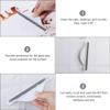 FESTFENDS Silicone Glass Squeegee Window Wiper with Soft Blade for Bathroom and Car Windshield Cleaning White Handheld Glass Cleaning Tool view 3
