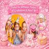 Easter Bunny Pattern Edible Image Photo Cake Topper For Half Sheet Cake view 3