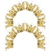 Abaodam 36pcs Princess Tiara Candy Boxes Plastic Wedding Favor Candy Holders Gold Tone Celebration Treat Containers for Birthday and Wedding Events view 1