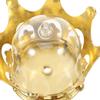 Abaodam 36pcs Princess Tiara Candy Boxes Plastic Wedding Favor Candy Holders Gold Tone Celebration Treat Containers for Birthday and Wedding Events view 3