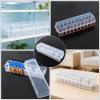 2pcs 24-Slot Peptide Vial Organizer for Refrigerator Fridge, Stackable Plastic 3ml Vial Storage Case Holder Protector Stackable for Storage Organization Box, Space-Saving Supplies (Clear/Transparent) view 3