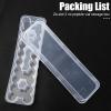 2pcs 24-Slot Peptide Vial Organizer for Refrigerator Fridge, Stackable Plastic 3ml Vial Storage Case Holder Protector Stackable for Storage Organization Box, Space-Saving Supplies (Clear/Transparent) view 4