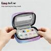DJYQBFA Weekly Pill Organizer Travel Size Bag with Removable 7 Day Pill Box Portable Vitamin Case Purse with Zipper,Galaxy Nebula Universe view 3