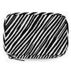 DJYQBFA Weekly Pill Organizer Travel Size Bag with Removable 7 Day Pill Box Portable Vitamin Case Purse with Zipper,Black Stripe view 1