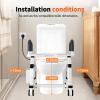BeoyNot Motorized Toilet Seat Lift by Toilet Tilt, Movable Electric Toilet Chair, Up to 220lbs, with Remote Control, 4 Silent Brake Casters, for Seniors & Disabled, Easy Assembly view 3