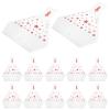 Ipetboom 50pcs Disposable Triangle Onigiri Wrapping Bags Red Sakura Pattern Microwave Safe Rice Ball Packing Wrappers for Japanese Sushi and Lunch Packing view 1