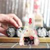 Ipetboom 50pcs Disposable Triangle Onigiri Wrapping Bags Red Sakura Pattern Microwave Safe Rice Ball Packing Wrappers for Japanese Sushi and Lunch Packing view 4