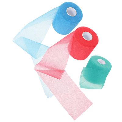 Hohopeti Elastic Athletic Tape 3 Rolls 7cm X 27m Multi-Color Breathable Sports Wraps for Ankle Wrist Support Joint Protection and Shock Absorption