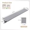 Vekkia Bed Wedge Pillow for Headboard (Grey, Queen(60 in x 10 in x8 in)) view 2