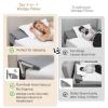 Vekkia Bed Wedge Pillow for Headboard (Grey, Queen(60 in x 10 in x8 in)) view 3