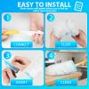 60 Count Duster Refill for Swiffer Duster with 1 Handle - 360 Multi-Surface Larger Size Feather Dusters, Disposable Duster Kit for Cleaning Home, Furniture, Blinds and Ceiling Fans view 4