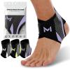 2Pcs Ankle Brace Compression Support Stabilizer,Lace-Up Sports Basketball Sprain Recovery Men Women Adjustable Foot Ankle Orthopedic Grade Tendonitis Protection (Purple) view 1