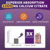 (2 Pack) Calcium Citrate 1200 mg for Women,Calcium Magnesium Zinc Vitamin D3 Gummies,High Absorption Calcium Chews Supplement for Bone,Teeth and Muscle Healthy,Sugar Free,Vegan,Non-GMO,Orange Flavor view 3